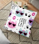 - yerminderi-YER-982 - Realhomes  Real Homes Dijital Baskılı Dekoratif Yer Minderi - 70 x 70 cm Realhomes