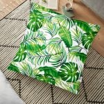 Yağlı Boya Yeşil Ağaç Motifleri Dijital Baskılı Fermuarlı Sandalye Minderi Realhomes