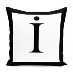 RealHomes Siyah Beyaz & İşareti Yastık Kırlent Kılıfı Realhomes