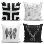 Realhomes Afrika Woman 4'lü Kırlent Kılıfı Seti Realhomes