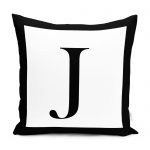 RealHomes Siyah Beyaz & İşareti Yastık Kırlent Kılıfı Realhomes