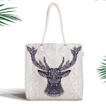 İstanbul Silüet Özel Tasarım Dijital Baskılı Fermuarlı Kumaş Çanta Realhomes