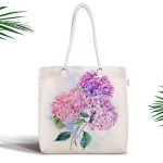 Özel Tasarım Hello Yazı Desenli Dijital Baskılı Fermuarlı Kumaş Çanta Realhomes