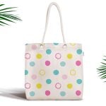 Girl Power Yazı Desenli Dijital Baskılı Fermuarlı Kumaş Çanta Realhomes