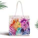 İstanbul Silüet Özel Tasarım Dijital Baskılı Fermuarlı Kumaş Çanta Realhomes