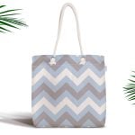 Kız Temalı Dijital Baskılı Fermuarlı Kumaş Çanta Realhomes