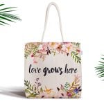 Özel Tasarım Renkli Kelebek Desenli Dijital Baskılı Fermuarlı Kumaş Çanta Realhomes