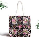 A True Love Story Baskılı Dijital Fermuarlı Kumaş Çanta Realhomes