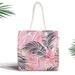 Love Princess Motifli Dijital Baskılı Fermuarlı Kumaş Çanta Realhomes