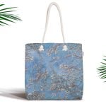 Pembe Zeminli Balonlar Desenli Fermuarlı Kumaş Çanta Realhomes