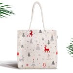 Siyah Beyaz Ekose Desenli Altın Yaldızlı Fermuarlı Kumaş Çanta Realhomes