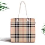 Yeşil Kırmızı Beyaz Ekose Desenli Fermuarlı Modern Kumaş Çanta Realhomes