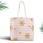 Pembe Renkli Leopar Desenli Modern Fermuarlı Kumaş Çanta Realhomes