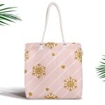 Mermer Zeminli Baklava Desenli Özel Tasarım Fermuarlı Kumaş Çanta Realhomes