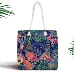 Geometrik Etnik Desenli Özel Tasarım Fermuarlı Kumaş Çanta Realhomes