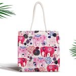 Joy Ekose Geyik Desenli Özel Tasarımlı Bez Kumaş Çanta Realhomes