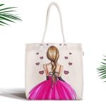 Gül Kitap ve Kahve Tasarımlı Dijital Baskılı Fermuarlı Kumaş Çanta Realhomes