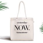 Mutluluk Manzarası Suluboya Çizimli Özel Tasarım Fermuarlı Modern Kumaş Çanta Realhomes