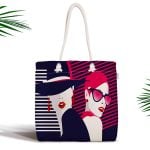 Coco Pops Pempe Siyah Tasarımlı Modern Fermuarlı Modern Kumaş Çanta Realhomes