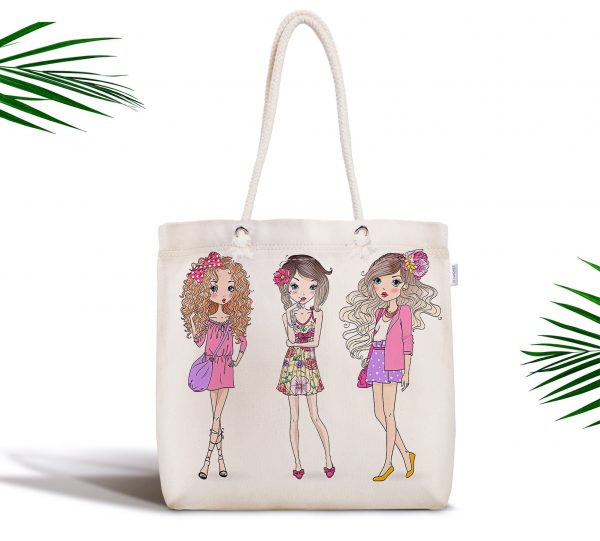 - kumas-canta-3463 - Realhomes  Best Friends Özel Tasarımlı Fermuarlı Kumaş Çanta Realhomes