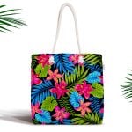 Retro Pop Art Modern Tasarımlı Dijital Baskılı Fermuarlı Kumaş Çanta Realhomes