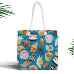 Retro Pop Art Modern Tasarımlı Dijital Baskılı Fermuarlı Kumaş Çanta Realhomes