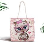 Özel Tasarım Fashion Dijital Baskılı Modern Fermuarlı Kumaş Çanta Realhomes