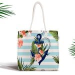 Özel Tasarım Fashion Dijital Baskılı Modern Fermuarlı Kumaş Çanta Realhomes