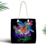 Summer Plaj Tasarımlı Dijital Baskılı Dekoratif Plaj Çantası Realhomes