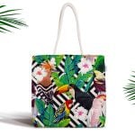 Summer Plaj Tasarımlı Dijital Baskılı Dekoratif Plaj Çantası Realhomes