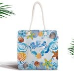 Renkli Ananas Motifli Dijital Baskılı Fermuarlı Kumaş Çanta Realhomes