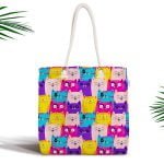 Limon Konseptli Özel Tasarım 3D Fermuarlı Modern Kumaş Çanta Realhomes