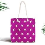 Modern Zigzag Desenli Dijital Baskılı Fermuarlı Modern Kumaş Çanta Realhomes