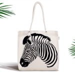 Love You Dijital Baskılı Modern Fermuarlı Kumaş Çanta Realhomes