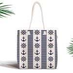 Fashion Girl Dijital Baskılı Modern Fermuarlı Plaj Çantası Realhomes