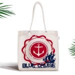 Dudak Resimli Dijital Baskılı Fermuarlı Modern Kumaş Çanta Realhomes