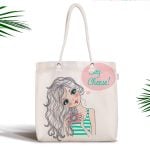 Flamingo Desen Dijital Baskılı Modern Fermuarlı Kumaş Çanta Realhomes