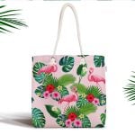 Manzara Desenli Dijital Baskılı Fermuarlı Modern Kumaş Çanta Realhomes