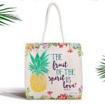 Modern Yıldız Desenli Dijital Baskılı Fermuarlı Kumaş Çanta Realhomes