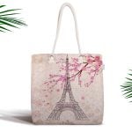 Dudak Resimli Dijital Baskılı Fermuarlı Modern Kumaş Çanta Realhomes