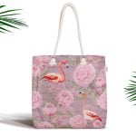 Gri Kedicikler Özel Tasarımlı Dijital Baskılı Fermuarlı Kumaş Çanta Realhomes