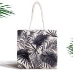 Çiçek Desen Dijital Baskılı Fermuarlı Modern Kumaş Çanta Realhomes