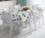 - realhomesMasa2035 - Realhomes  Kaktüs Desenli Özel Tasarım Leke Tutmaz Masa Örtüsü Realhomes