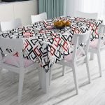 Lila Renk Salkım Zambak Desenli Dijital Baskılı Leke Tutmaz Masa Örtüsü Realhomes