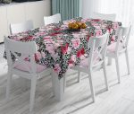 - realhomesMasa2435 - Realhomes Leopar Temalı Kavaniçe Desenli Dijital Baskılı Leke Tutmaz Masa Örtüsü Realhomes