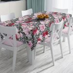 Home Sweet Home Dijital Baskılı Dekoratif Leke Tutmaz Masa Örtüsü Realhomes