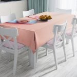 Siyah Beyaz 3 Boyutlu Küreler Dijital Baskılı Leke Tutmaz Masa Örtüsü Realhomes