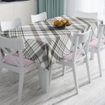 Lila Ekose Desenli Dekoratif Leke Tutmaz Masa Örtüsü Realhomes