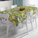 RealHomes Ekose Renkli Geyikler Özel Tasarım Masa Örtüsü Realhomes