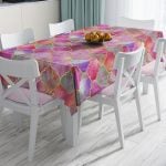 Egzotik Zebra Desenli Modern Leke Tutmaz Masa Örtüsü Realhomes